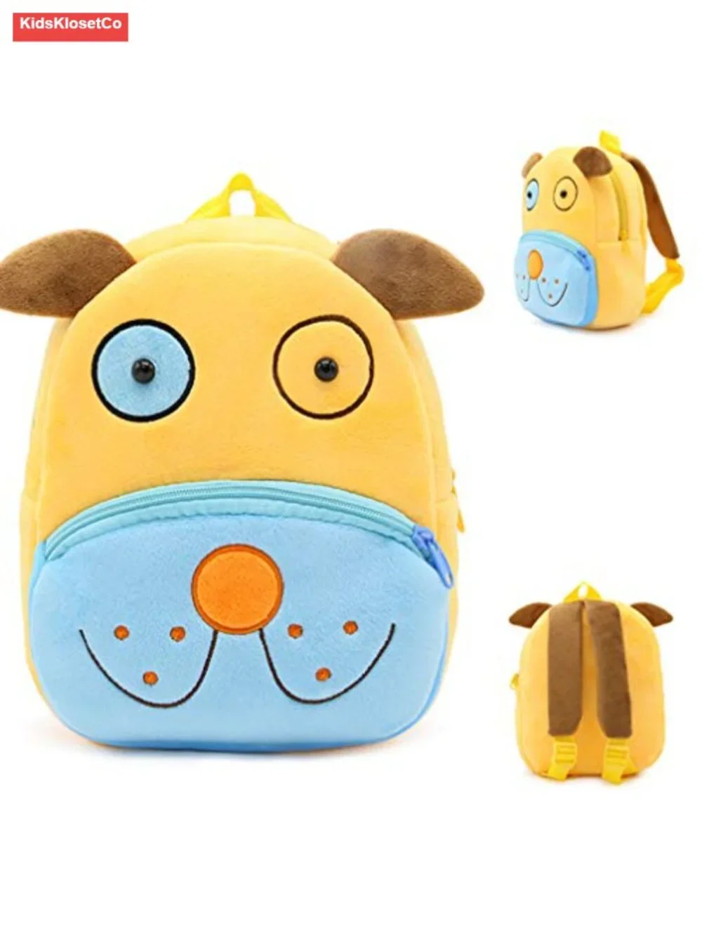 Plush Zoo Animal Backpack Book Bag for Kids